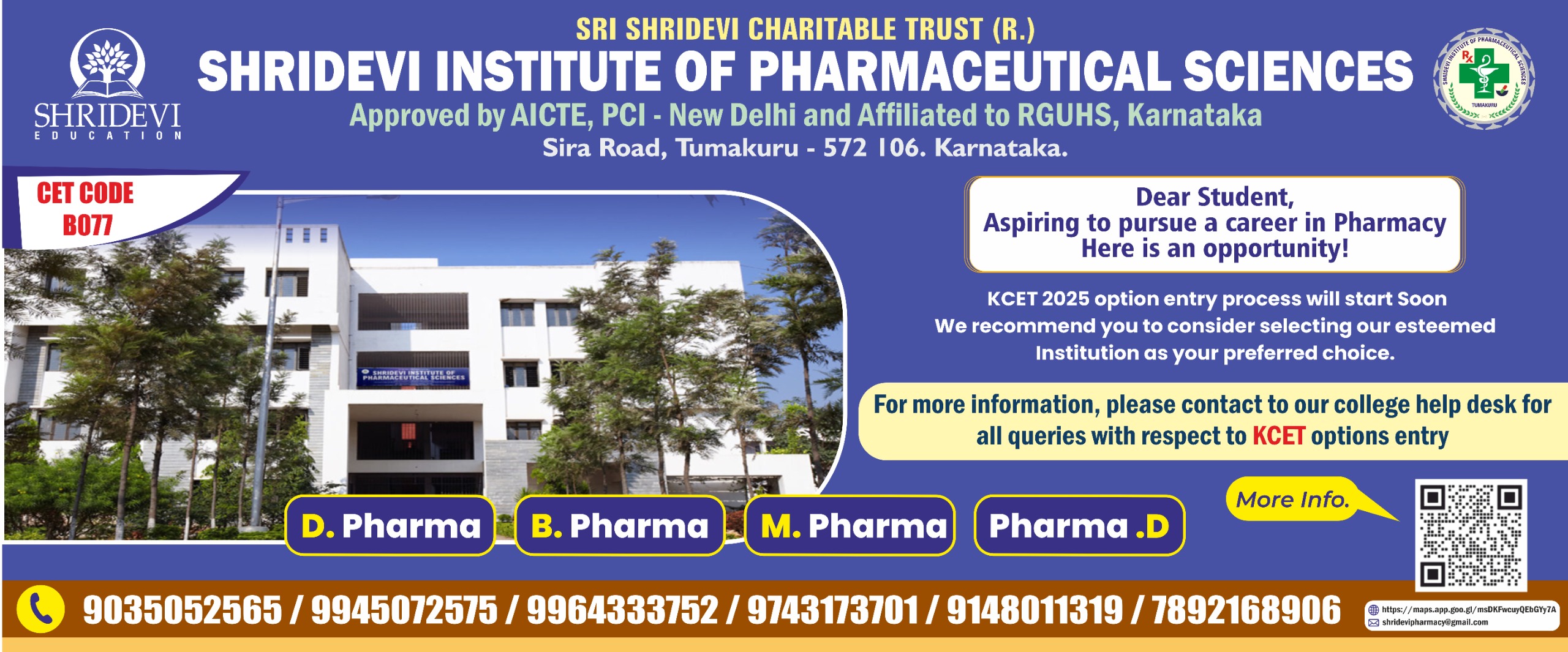 SHRIDEVI INSTITUTE OF PHARMACEUTICAL SCIENCES